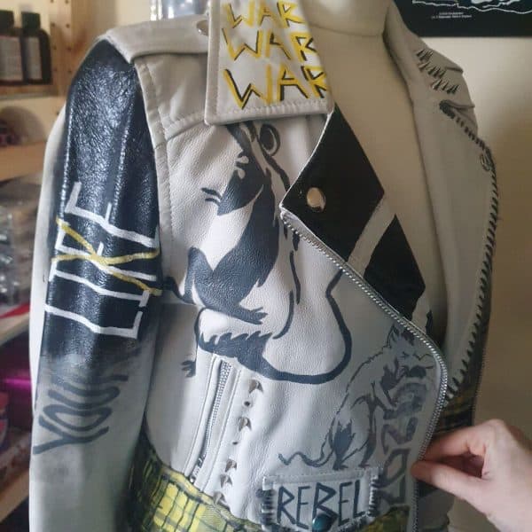 Banksy Graffiti Punk Jacket - Image 6