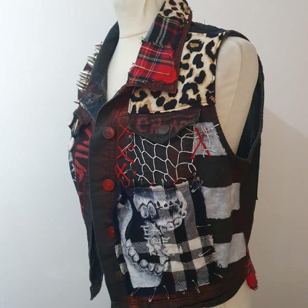Customisable Exploited Punk Battlevest Jacket