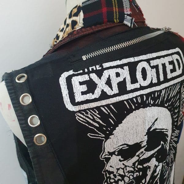 Customisable Exploited Punk Battlevest Jacket - Image 2