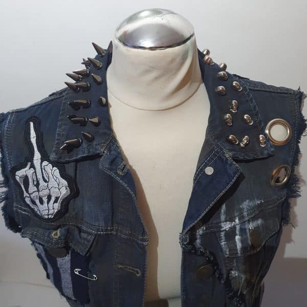 Customisable The Pit Metal Punk Battlevest Jacket - Image 5