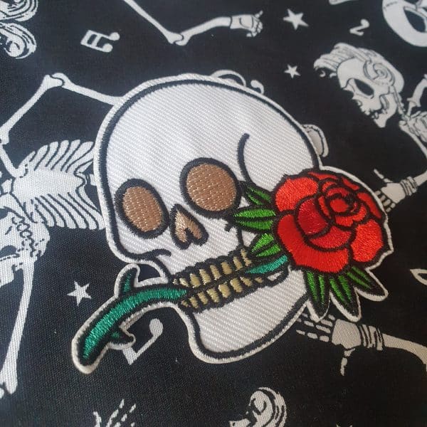Skull and Rose Patch